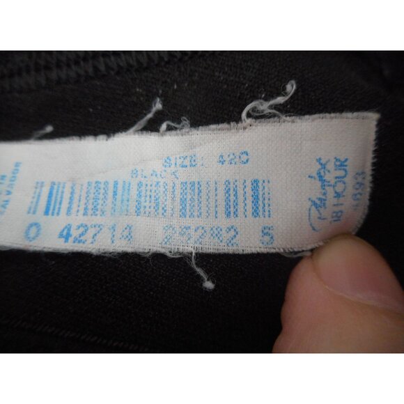 Plaxtex 18 hour Black Majestic Wireless Shoulder Comfort Bra Floral 42C - Picture 5 of 6